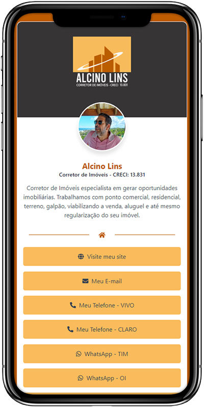 ZipCard - Alcino Lins Corretor de Imóveis